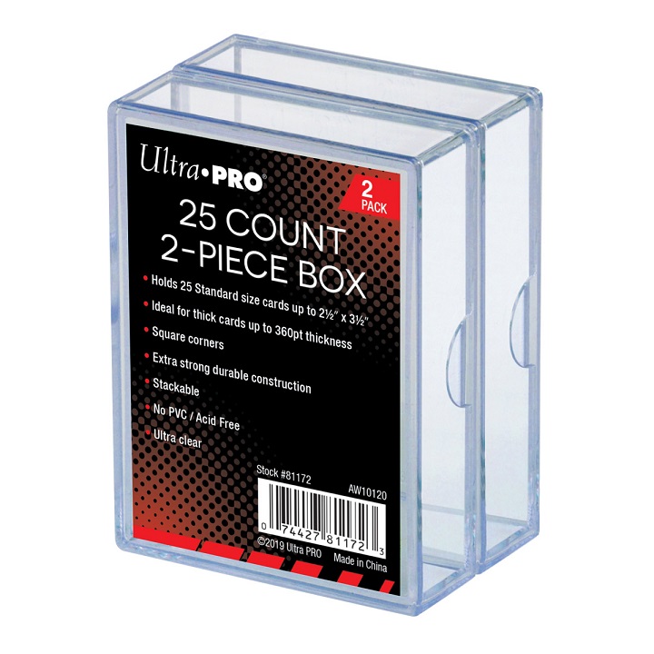 UP Plastová krabička na 25 karet 2-dílná 1 ks