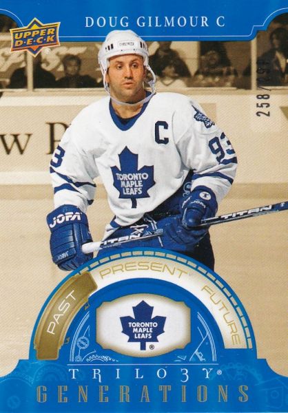 2022-23 UD TRILOGY GENERATIONS PAST DOUG GILMOUR TORONTO MAPLE LEAFS #TG-3A  NM
