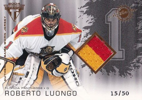 luongo jersey number