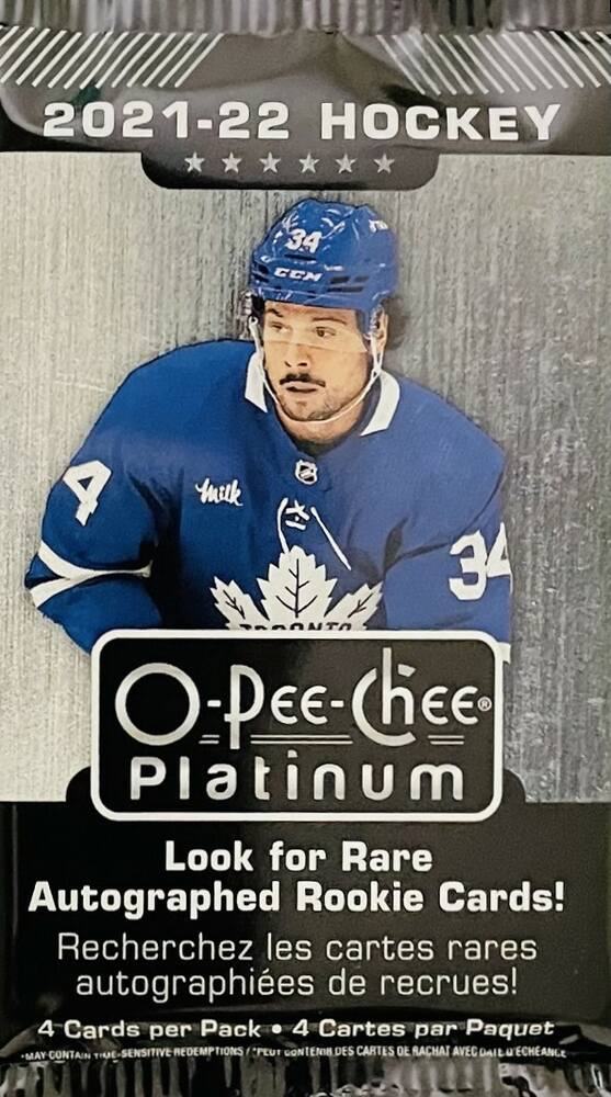 2021-22 O-Pee-Chee Platinum Hockey Trading Cards Blaster Box, Multicolor