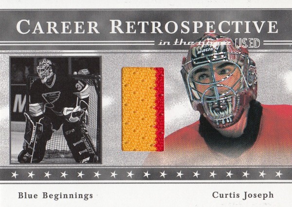 jersey karta CURTIS JOSEPH 03-04 ITG Used Career Retrospective /50