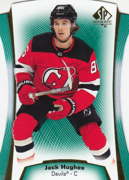 insert karta JACK HUGHES 21-22 SP Authentic Die-Cut Green číslo DC-24