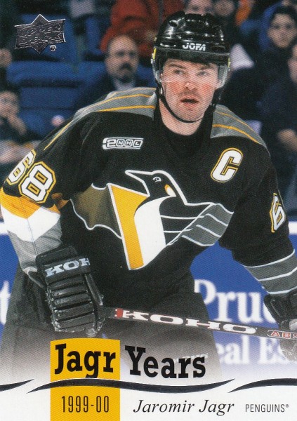 insert karta JAROMÍR JÁGR 18-19 UD Ser. 1 Jagr Years číslo JJ-10