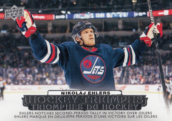 insert karta NIKOLAJ EHLERS 22-23 Tim Hortons Hockey Triumphs číslo HT-13