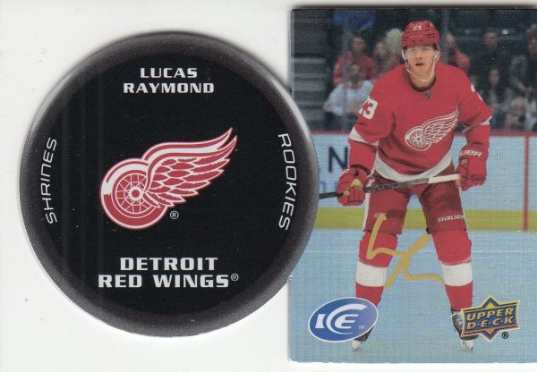 insert RC karta LUCAS RAYMOND 21-22 UD Ice Shrines Rookies číslo SH-41