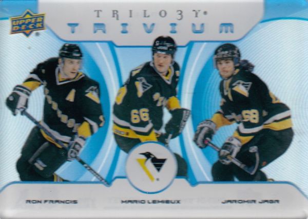 insert karta FRANCIS/LEMIEUX/JÁGR 23-24 Trilogy Trivium číslo TR-11