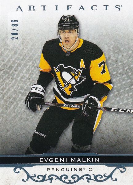 insert karta EVGENI MALKIN 21-22 Artifacts Stars Light Blue Steel /85