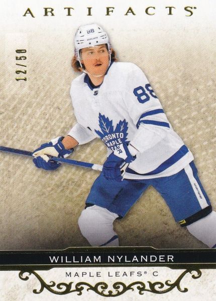 paralel karta WILLIAM NYLANDER 21-22 Artifacts Yellow /50