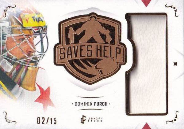 blocker karta DOMINIK FURCH 21-22 Saves Help Memorabilia Gold /15