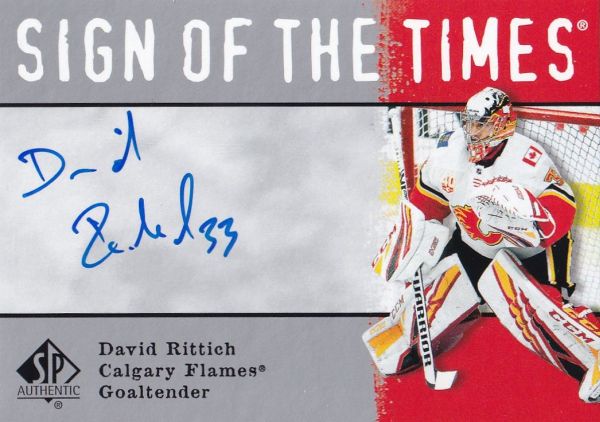 AUTO karta DAVID RITTICH 20-21 SP Authentic 2000-01 Retro Sign of the Times číslo SOTT1-DR