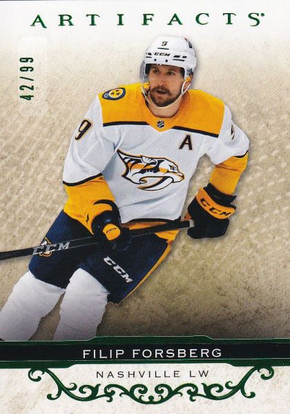 paralel karta FILIP FORSBERG 21-22 Artifacts Emerald /99