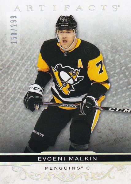 insert karta EVGENI MALKIN 21-22 Artifacts Stars Silver Spectrum /299