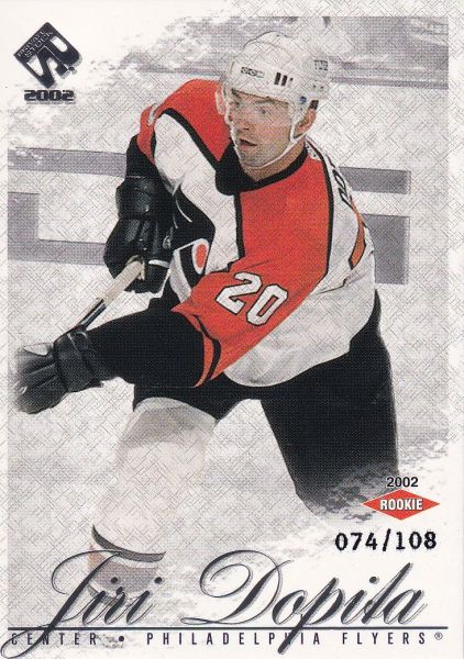 insert RC karta JIŘÍ DOPITA 01-02 Private Stock Rookie Silver /108