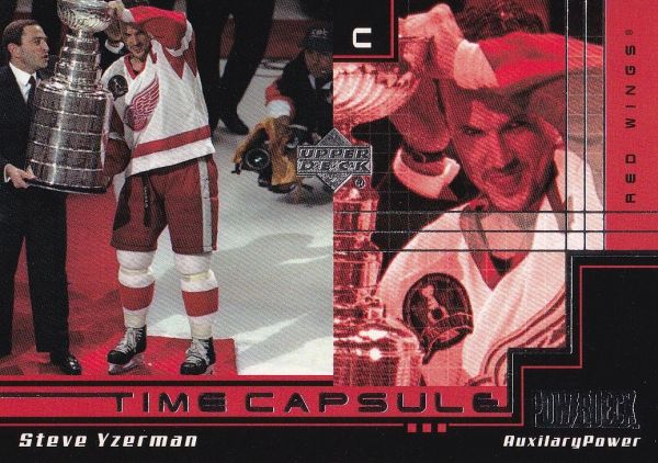 insert karta STEVE YZERMAN 99-00 Powerdeck Time Capsule Auxilary Power číslo AUX-TC8