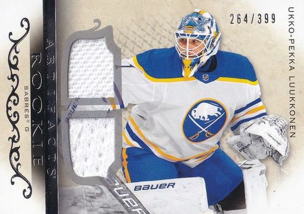 jersey RC karta UKKO-PEKKA LUUKKONEN 21-22 Artifacts Rookie Horizontal Material Relic /399