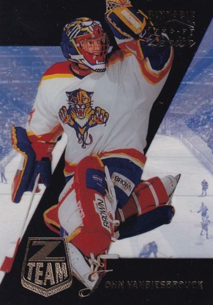 insert karta JOHN VANBIESBROUCK 96-97 Pinnacle Zenith Z Team číslo 17 of 18