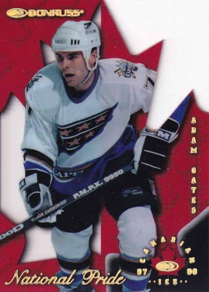insert karta ADAM OATES 97-98 Donruss Canadian Ice National Pride /1997