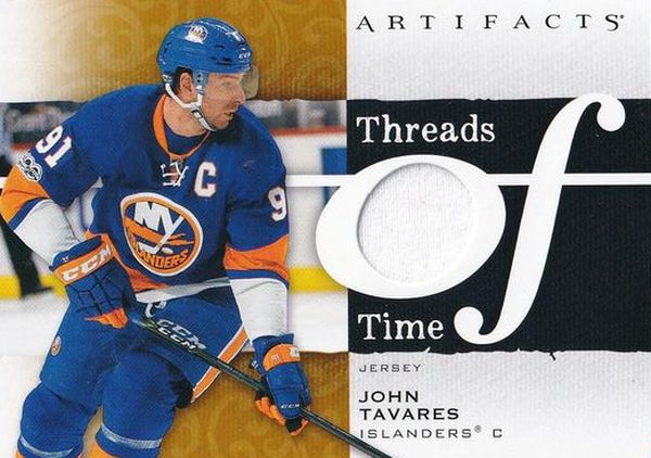 jersey karta JOHN TAVARES 21-22 Artifacts Threads of Time číslo TT-TA