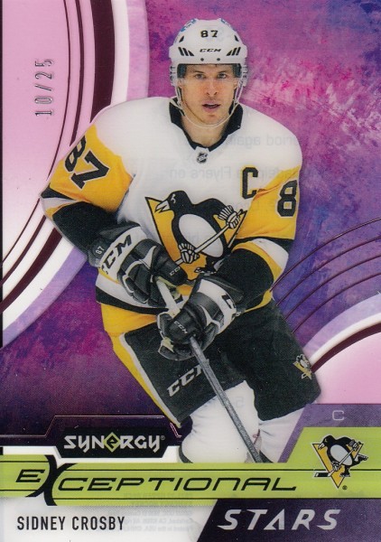 insert karta SIDNEY CROSBY 21-22 Synergy Exceptional Stars Pink /25 ...