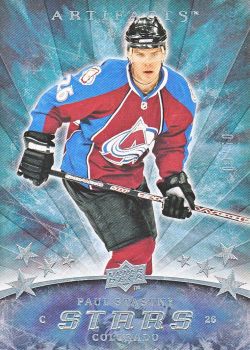 insert karta PAUL STASTNY 08-09 Artifacts Stars Blue /50