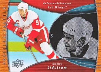 insert karta NICKLAS LIDSTROM 08-09 UD McD Profiles číslo PRO9