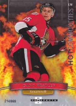 insert karta DANY HEATLEY 07-08 Hot Prospects Hot Commodities /999