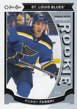 insert RC karta ROBBY FABBRI 15-16 OPC Update Marquee Rookie číslo U24