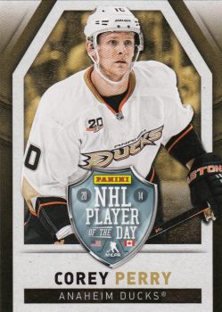 insert karta COREY PERRY 13-14 Panini Player of the Game číslo 7