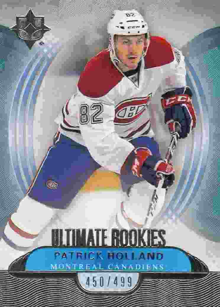 insert RC karta PATRICK HOLLAND 13-14 UD Ultimate Ultimate Rookies /499