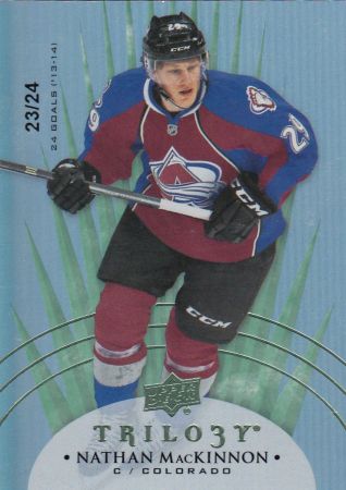 paralel karta NATHAN MacKINNON 14-15 Trilogy Radiant Green /24