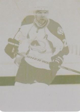 insert karta PAUL STASTNY 11-12 Certified Printing Plate Yellow 1/1