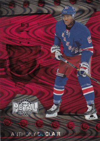 insert RC karta ANTHONY DUCLAIR 14-15 Fleer Showcase Metal Universe Ruby /100