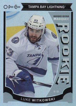 insert RC karta LUKE WITKOWSKI 15-16 OPC Marquee Rookie Rainbow číslo 537