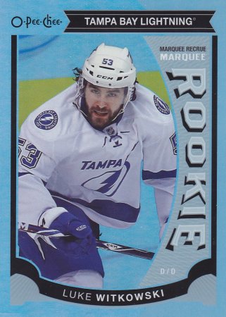 insert RC karta LUKE WITKOWSKI 15-16 OPC Marquee Rookie Rainbow číslo 516