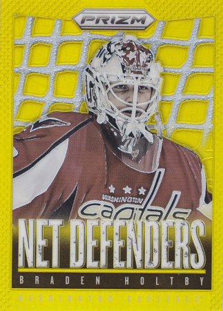 insert karta BRADEN HOLTBY 13-14 Prizm Net Defenders Gold /10