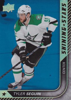 insert karta TYLER SEGUIN 15-16 UD Ser. 1 Shining Stars Royal Blue číslo SS-30