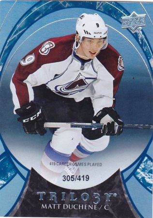 paralel karta MATT DUCHENE 15-16 Trilogy Rainbow Blue /419