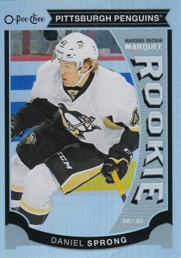 insert RC karta DANIEL SPRONG 15-16 OPC Marquee Rookie Rainbow Update číslo U40