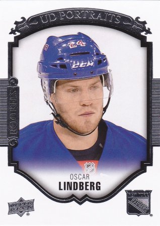 insert RC karta OSCAR LINDBERG 15-16 UD Ser. 2 Portraits Rookies číslo P-84