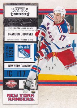 řadová karta BRANDON DUBINSKY 10-11 Panini Contenders číslo 52