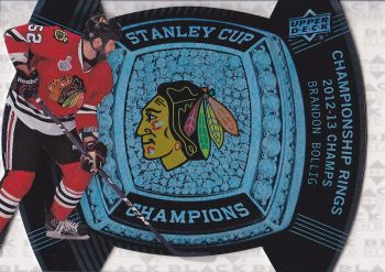 insert karta BRANDON BOLLIG 13-14 Black Diamond Stanley Cup Champions 