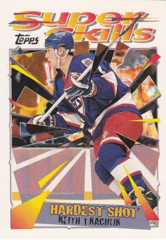 insert karta KEITH TKACHUK 95-96 Topps Super Skills Silver číslo 51