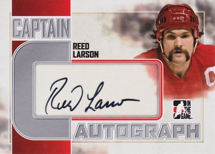 AUTO karta REED LARSON 11-12 ITG Captain C Autograph Silver číslo A-RLA