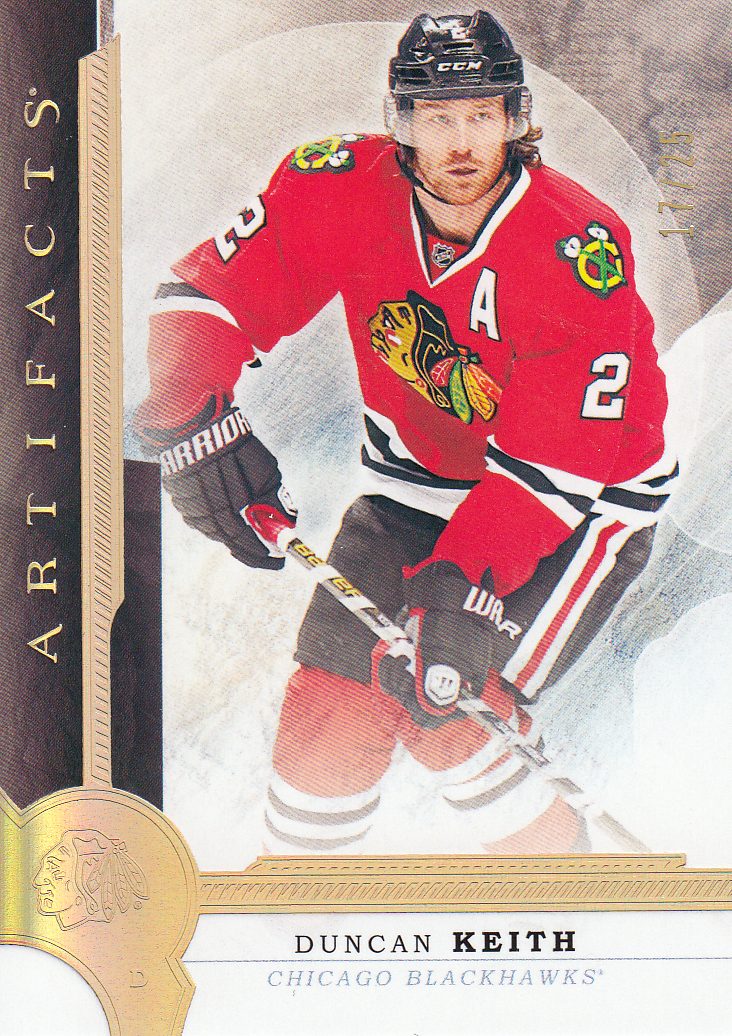 paralel karta DUNCAN KEITH 16-17 Artifacts Gold Spectrum /25