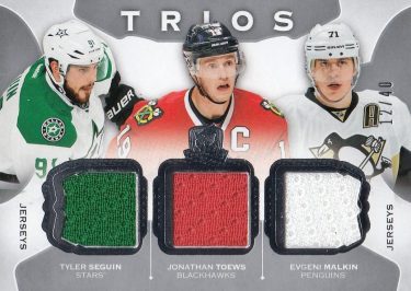 jersey karta SEGUIN/TOEWS/MALKIN 15-16 UD The Cup Trios /40