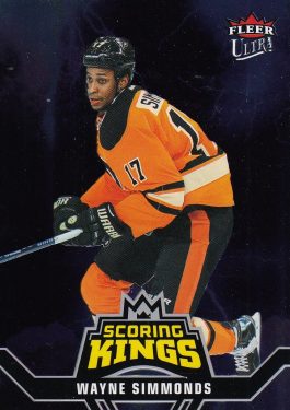 insert karta WAYNE SIMMONDS 16-17 Fleer Showcase Fleer Ultra Scoring Kings