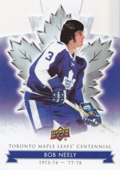 paralel karta BOB NEELY 17-18 Toronto Centennial Blue Die-Cut číslo 12