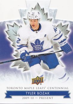 paralel karta TYLER BOZAK 17-18 Toronto Centennial Blue Die-Cut číslo 95