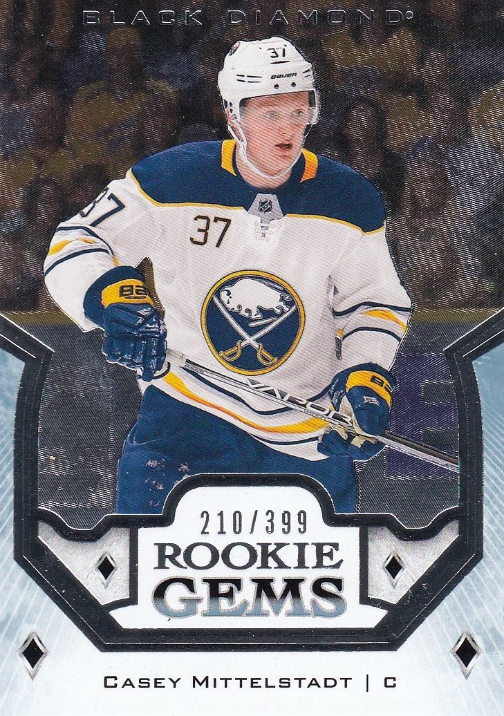 insert RC karta CASEY MITTELSTADT 18-19 Black Diamond Rookie Gems /399