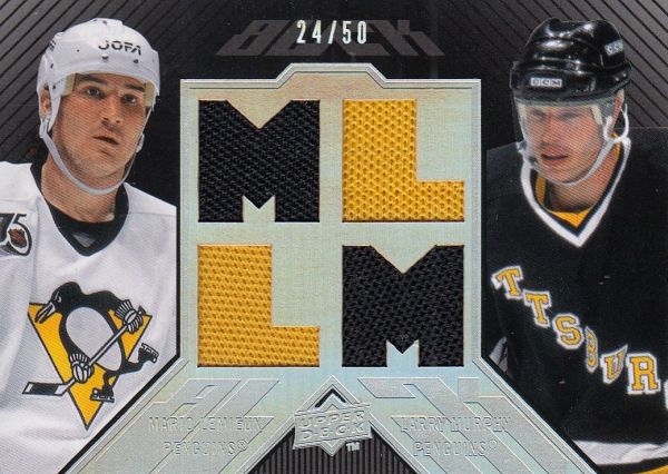 jersey karta LEMIEUX/MURPHY 08-09 UD Black Jerseys Duals /50